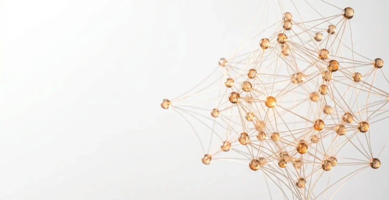 Interconnected web of SEO ranking factors forming a cohesive ecosystem