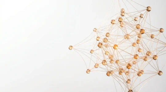 Interconnected web of SEO ranking factors forming a cohesive ecosystem